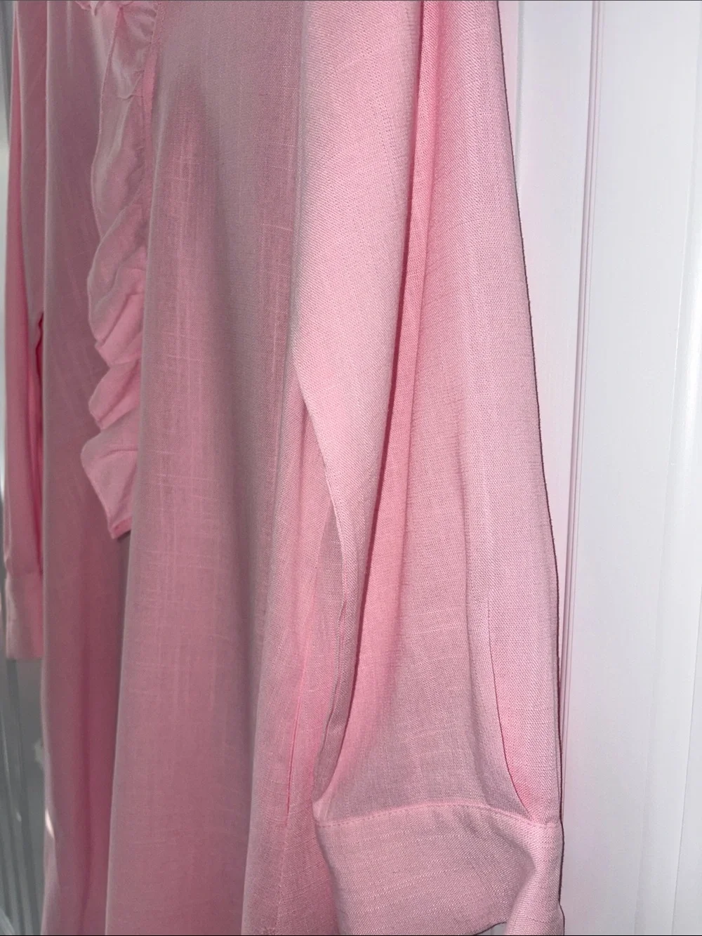 Light Pink Ruffle Neck Tunic - Picture 7 of 9